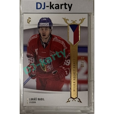 2024 LC Golden Prague Belongs to us #EHB-20 Lukáš Radil Baijer Hockey Games 2024 Gold 01/20