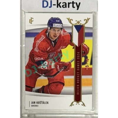 2024 LC Golden Prague Belongs to us #EHB-05 Jan Košťálek Baijer Hockey Games 2024 Red 05/10
