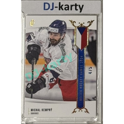 2024 LC Golden Prague Belongs to us #EHB-03 Michal Kempný Baijer Hockey Games 2024 Blue 4/5