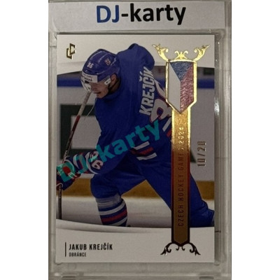 2024 LC Golden Prague Belongs to us #EHC-05 Jakub Krejčík Czech Hockey Games 2024 Gold 10/20