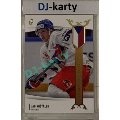 2024 LC Golden Prague Belongs to us #EHC-06 Jan Košťálek Czech Hockey Games 2024 Gold 09/20