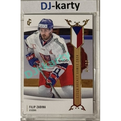 2024 LC Golden Prague Belongs to us #EHC-24 Filip Zadina Czech Hockey Games 2024 Gold 04/20