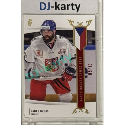 2024 LC Golden Prague Belongs to us #EHC-01 Radko Gudas Czech Hockey Games 2024 Red 05/10