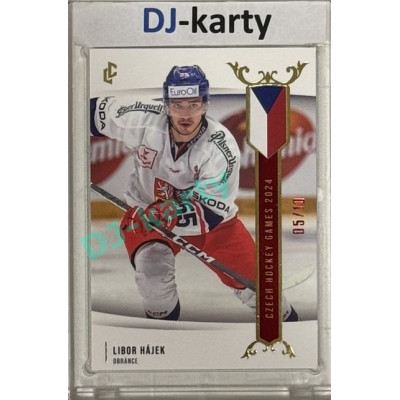 2024 LC Golden Prague Belongs to us #EHC-11 Libor Hájek Czech Hockey Games 2024 Red 05/10