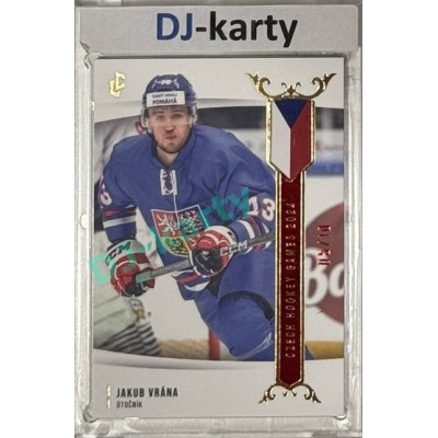 2024 LC Golden Prague Belongs to us #EHC-14 Jakub Vrána Czech Hockey Games 2024 Red 05/10