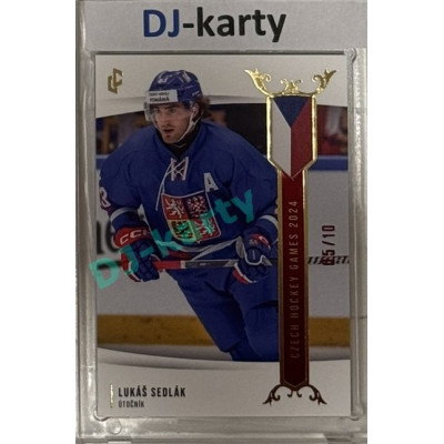 2024 LC Golden Prague Belongs to us #EHC-17 Lukáš Sedlák Czech Hockey Games 2024 Red 05/10