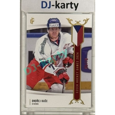 2024 LC Golden Prague Belongs to us #EHC-21 Ondřej Kaše Czech Hockey Games 2024 Red 05/10