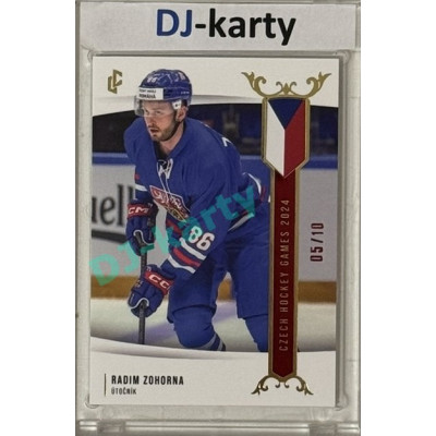 2024 LC Golden Prague Belongs to us #EHC-31 Radim Zohorna Czech Hockey Games 2024 Red 05/10