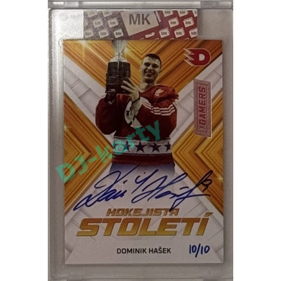 2024 Dynamo100 Gamers #100 Hokejista století Dominik Hašek Originals-Autographs 10/10