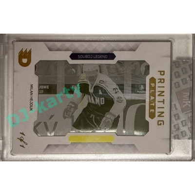 2024 Dynamo100 Gamers #PP-083 Souboj Legend Milan Hejduk Printing Plate Yellow 1of1