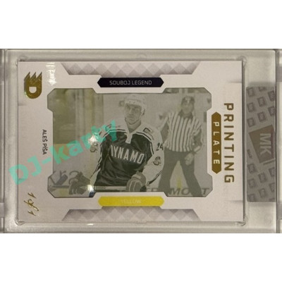 2024 Dynamo100 Gamers #PP-077 Souboj Legend Aleš Píša Printing Plate Yellow 1of1