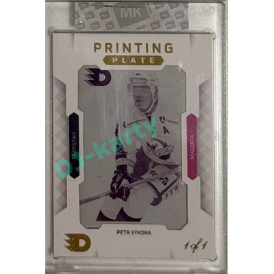 2024 Dynamo100 Gamers #PP-094 Statistiky Nejproduktivnější hráč - Petr Sýkora Printing Plate Magenta 1of1