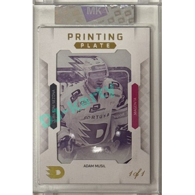 2024 Dynamo100 Gamers #PP-021 Jubilejní sezóna Adam Musil Printing Plate Magenta 1of1