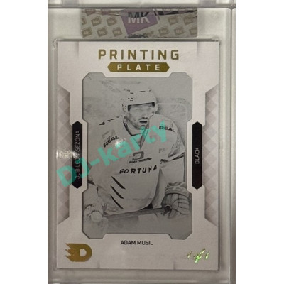 2024 Dynamo100 Gamers #PP-021 Jubilejní sezóna Adam Musil Printing Plate Black 1of1