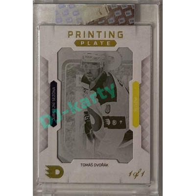 2024 Dynamo100 Gamers #PP-013 Jubilejní sezóna Tomáš Dvořák Printing Plate Yellow 1of1