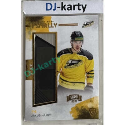 23/24 Goal Cards Finally Season #FST-35 Jakub Hajný Stick Expo 1of2