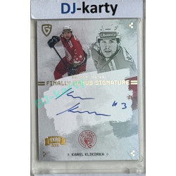 23/24 Goal Cards Finally Season #S-SL1 Karel Klikorka EXPO Bonus signature silver 1of1