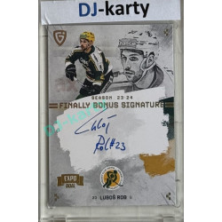23/24 Goal Cards Finally Season #S-VS3 Luboš Rob EXPO Bonus signature silver 1of1