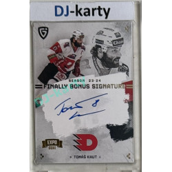 23/24 Goal Cards Finally Season #S-PA2 Tomáš Kaut EXPO Bonus signature silver 1of1