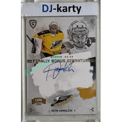 23/24 Goal Cards Finally Season #S-SO1 Petr Hamalčík EXPO Bonus signature silver 1of1