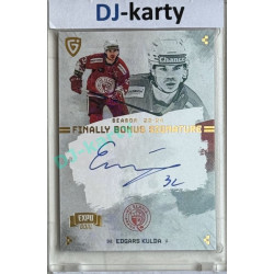 23/24 Goal Cards Finally Season #S-SL3 Edgars Kulda EXPO Bonus signature gold 1of2