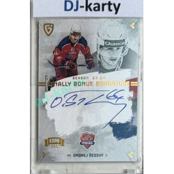 23/24 Goal Cards Finally Season #S-PO3 Ondřej Šedivý EXPO Bonus signature gold 1of2