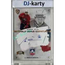 23/24 Goal Cards Finally Season #S-TR2 Martin Dočekal EXPO Bonus signature gold 1of2