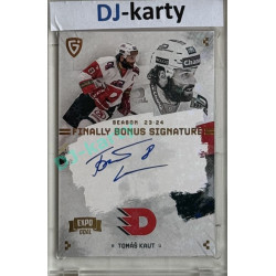 23/24 Goal Cards Finally Season #S-PA2 Tomáš Kaut EXPO Bonus signature gold 1of2