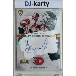 23/24 Goal Cards Finally Season #S-PA1 David Honzík EXPO Bonus signature gold 1of2