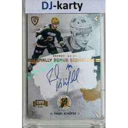 23/24 Goal Cards Finally Season #S-VS2 Pavel Klhůfek EXPO Bonus signature gold 1of2