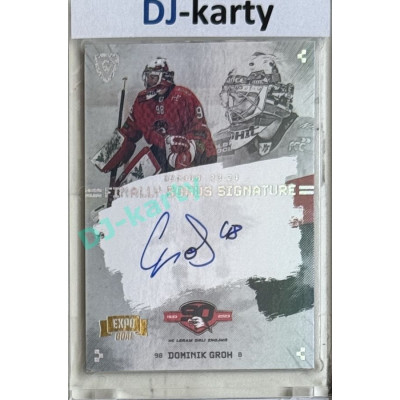 23/24 Goal Cards Finally Season #S-ZN2 Dominik Groh EXPO Bonus signature perleť 1of2