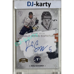 23/24 Goal Cards Finally Season #S-LT3 Riku Sihvonen EXPO Bonus signature perleť 1of2