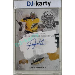 23/24 Goal Cards Finally Season #S-SO1 Petr Hamalčík EXPO Bonus signature perleť 1of2