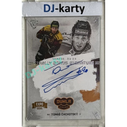 23/24 Goal Cards Finally Season #S-JI3 Tomáš Čachotský EXPO Bonus signature perleť 1of2