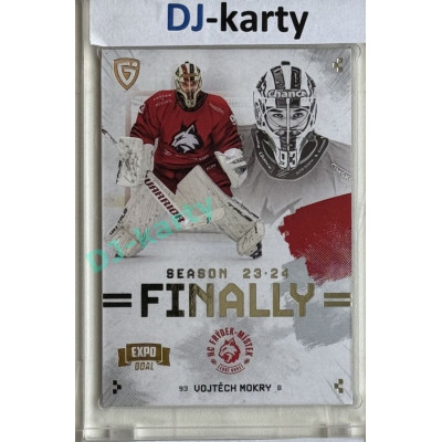23/24 Goal Cards Finally Season #F-FM1 Vojtěch Morky Expo Parallel silver 1of1