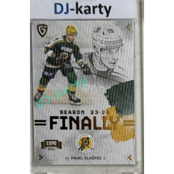 23/24 Goal Cards Finally Season #F-VS2 Pavel Klhůfek Expo Parallel gold 1of2