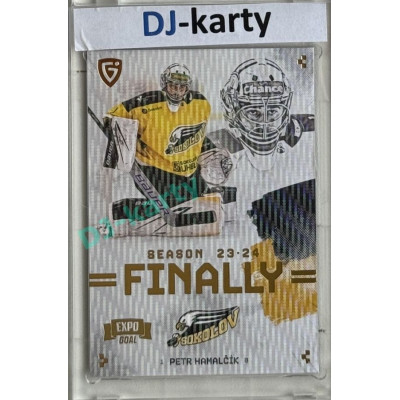 23/24 Goal Cards Finally Season #F-SO1 Petr Hamalčík Expo Parallel gold 1of2