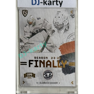 23/24 Goal Cards Finally Season #F-LT1 Oldřich Cichoň Expo Parallel gold 1of2