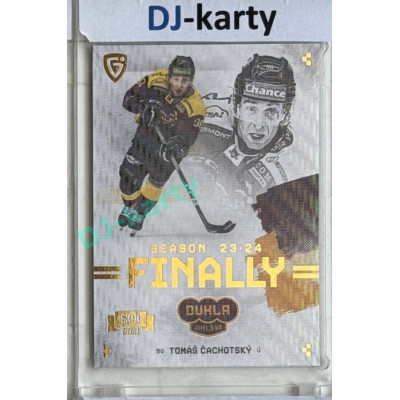 23/24 Goal Cards Finally Season #F-JI3 Tomáš Čachotský Expo Parallel gold 1of2