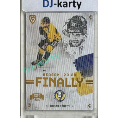 23/24 Goal Cards Finally Season #F-PR3 Roman Pšurný Expo Parallel gold 1of2