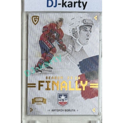 23/24 Goal Cards Finally Season #F-TR1 Antonín Bořuta Expo Parallel gold 1of2