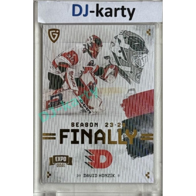 23/24 Goal Cards Finally Season #F-PA1 David Honzík Expo Parallel gold 1of2