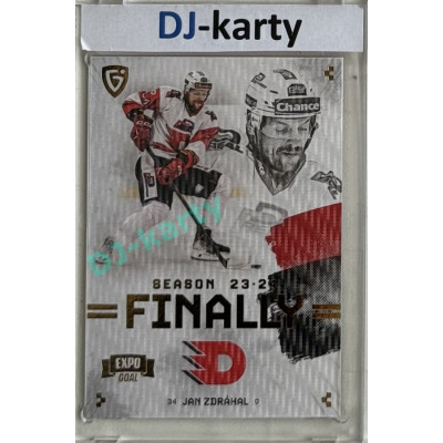 23/24 Goal Cards Finally Season #F-PA3 Jan Zdráhal Expo Parallel gold 1of2