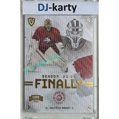 23/24 Goal Cards Finally Season #F-FM1 Vojtěch Morky Expo Parallel gold 1of2