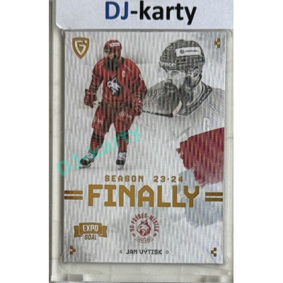 23/24 Goal Cards Finally Season #F-FM3 Jan Výtisk Expo Parallel gold 1of2