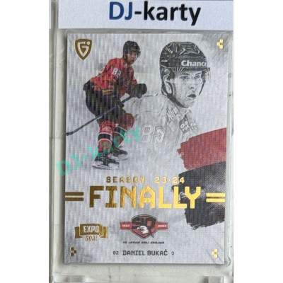 23/24 Goal Cards Finally Season #F-ZN1 Daniel Bukač Expo Parallel gold 1of2