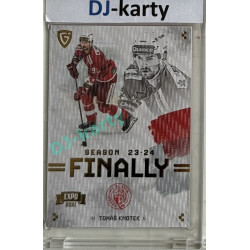 23/24 Goal Cards Finally Season #F-SL2 Tomáš Knotek Expo Parallel gold 1of2