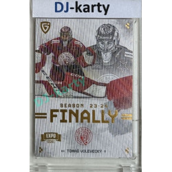 23/24 Goal Cards Finally Season #F-SL4 Tomáš Volevecký Expo Parallel gold 1of2