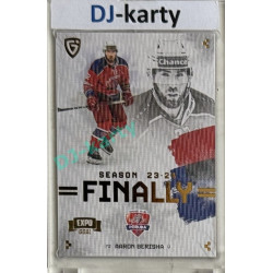 23/24 Goal Cards Finally Season #F-PO1 Aaron Berisha Expo Parallel gold 1of2