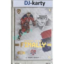 23/24 Goal Cards Finally Season #F-PO3 Ondřej Šedivý Expo Parallel gold 1of2